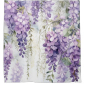Rideaux De Douche Aquarelle Wisteria Whispers (Devant)