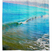 Rideaux De Douche Aquarelles Vagues (Devant)