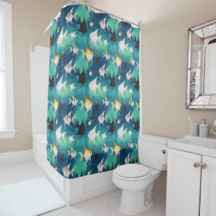 Rideaux De Douche Aquarium Motif