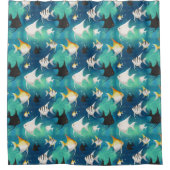 Rideaux De Douche Aquarium Motif (Devant)