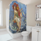 Rideaux De Douche Aquarius Mermaid Bleu gothique (En situation)