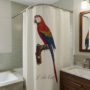 Rideaux De Douche Ara rouge ou Ara macao, Ara macao