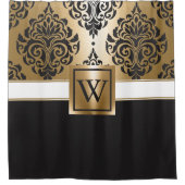 Rideaux De Douche Arabes noirs et d'or (Devant)
