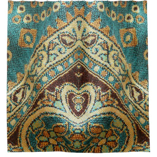 Rideaux De Douche Arabesque Fabric : Arabe Oriental Design (Devant)