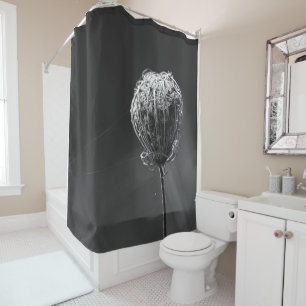 Rideaux De Douche Araignées avec Fleur sauvage   Amateurs d'araignée