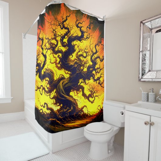 Rideaux De Douche Arbre (En situation)