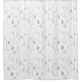 Rideaux De Douche Arbre à pin d'hiver rustique (Devant)