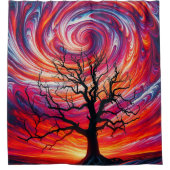 Rideaux De Douche Arbre artistique (Devant)