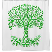 Rideaux De Douche Arbre Celtique Vert De Vie (Devant)