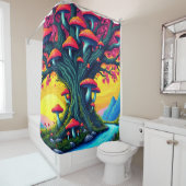 Rideaux De Douche Arbre Champignon (En situation)