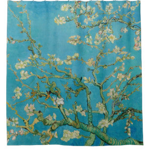 Rideaux De Douche Arbre d'amande en fleurs par Van Gogh
