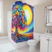 Rideaux De Douche Arbre d'automne (En situation)