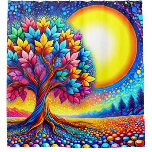 Rideaux De Douche Arbre d'automne (Devant)