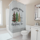 Rideaux De Douche Arbre De Noël (En situation)