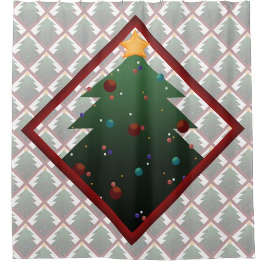 Rideaux De Douche Arbre de Noël (Devant)
