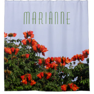 Rideaux De Douche Arbre de tulipe africain botanique