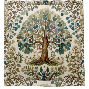 Rideaux De Douche Arbre de vie de William Morris Vintage Préraphaéli