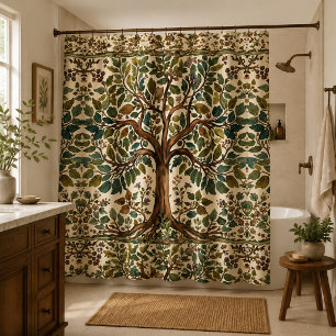 Rideaux De Douche Arbre de vie de William Morris Vintage Préraphaéli