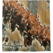 Rideaux De Douche Arbre rose (Devant)