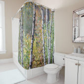 Rideaux De Douche Arbres de bouleau (En situation)