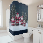 Rideaux De Douche Arbres de Noël (En situation)