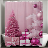 Rideaux De Douche Arbres de Noël Pretty Rose