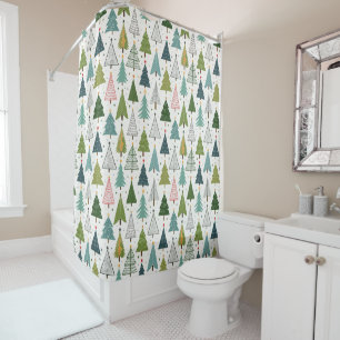 Rideaux De Douche Arbres rétro