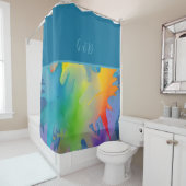 Rideaux De Douche arc-en-ciel lgbtq (En situation)