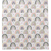 Rideaux De Douche Arc-en-ciel pastel mignon (Devant)