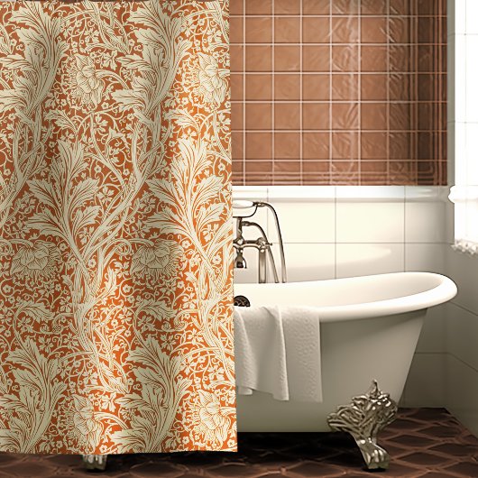 Rideaux De Douche Arcadia William Morris Hawthorn Motif Feuille