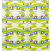 Rideaux De Douche Arche Abstraite Noah Vert pourpre bleu (Devant)