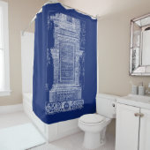 Rideaux De Douche Architecture classique, Colonne corinthienne 1725 (En situation)