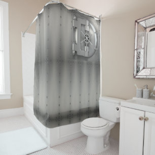 Rideaux De Douche argent de porte de chambre forte