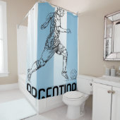 Rideaux De Douche Argentina Soccer Blanket (En situation)
