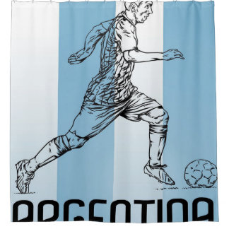 Rideaux De Douche Argentina Soccer Blanket