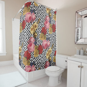 Rideaux De Douche Argos floral