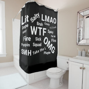 Rideaux De Douche Argot et expressions adolescentes vers 2018-2019