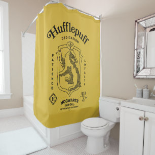 Rideaux De Douche Armoirie de dévotion, patience et loyauté HUFFLEPU