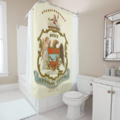 Rideaux De Douche Armoiries de l'État de l'Arkansas 1876 (En situation)