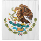 Rideaux De Douche Armoiries du Mexique - Drapeau du Mexique (Devant)