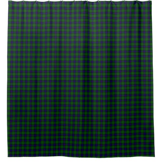 Rideaux De Douche Armstrong tartan bleu et vert plaid (Devant)