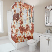 Rideaux De Douche arrière - plan abstrait texture rouille grunge (En situation)