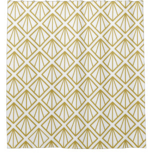 Rideaux De Douche Arrière - plan Art déco. art, déco, motif, vintage