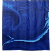 Rideaux De Douche arrière - plan bleu Cobalt (Devant)