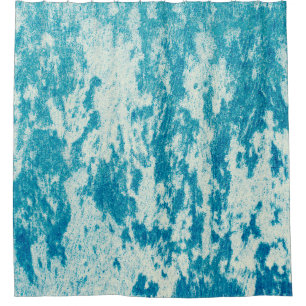 Rideaux De Douche Arrière - plan bleu texturé en tissu dense. Con