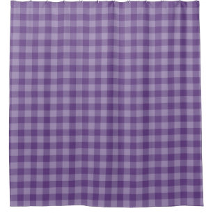 Rideaux De Douche Arrière - plan checkered violet