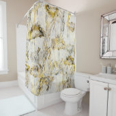 Rideaux De Douche arrière - plan d'aquarelle Abstraite : dandelion,  (En situation)