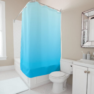 Rideaux De Douche Arrière - plan de dégradé de couleur bleu