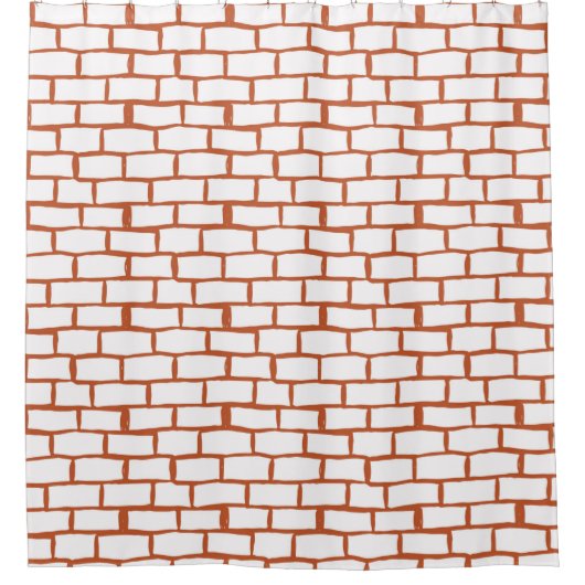 Rideaux De Douche arrière - plan de texture de brique (Devant)