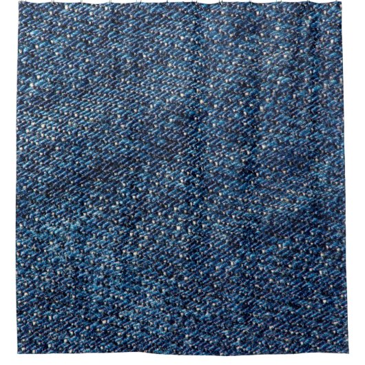 Rideaux De Douche Arrière - plan de texture jean bleu denim. (Devant)